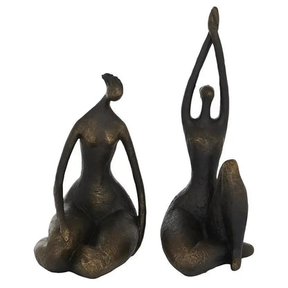 Bronze Resin Traditional Yoga Sculpture