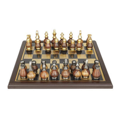 GOLD ALUMINUM CHESS GAME SET