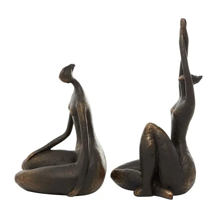 Bronze Resin Traditional Yoga Sculpture
