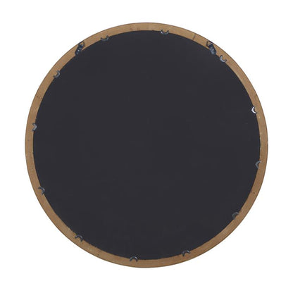 BROWN WOOD WALL MIRROR