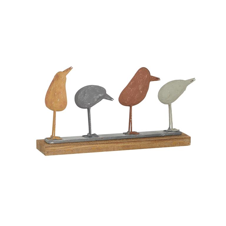 BROWN METAL CONTEMPORARY SCULPTURE, BIRD