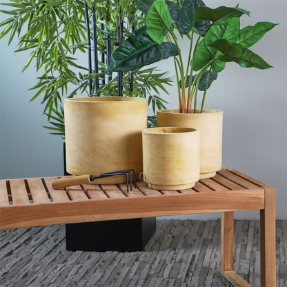 YELLOW MAGNESIUM OXIDE INDOOR OUTDOOR PLANTER