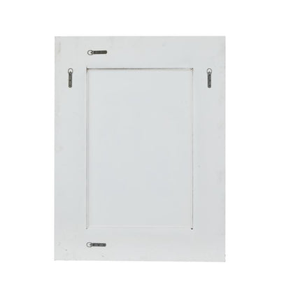 WHITE WOOD WALL MIRROR