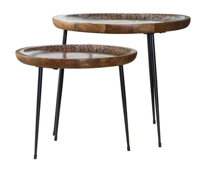 Round nesting table