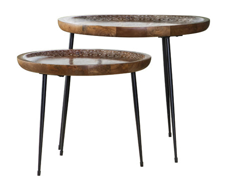 Round nesting table