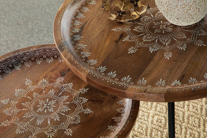 Round nesting table