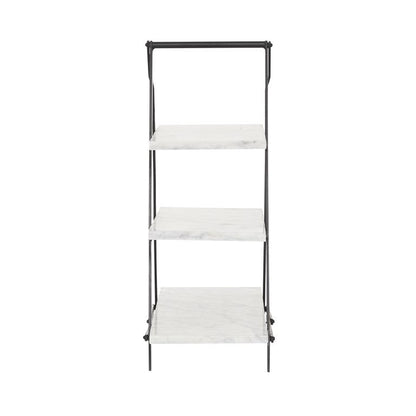 WHITE MARBLE 3 TIERED TIERED SERVER