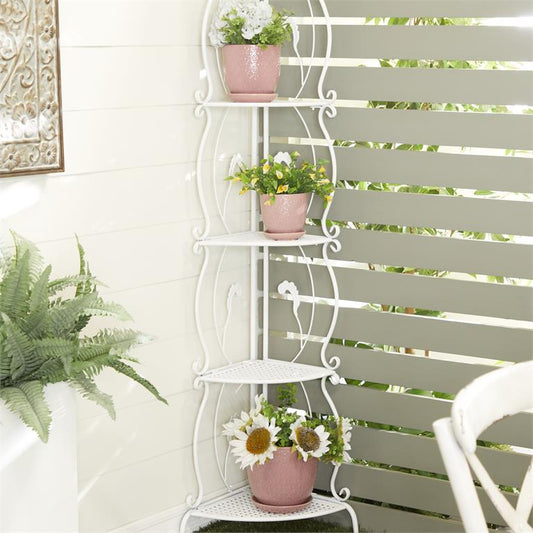 PINK PORCELAIN INDOOR OUTDOOR PLANTER WITH ATTACHED SAUCER