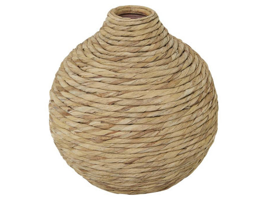 BROWN SEAGRASS HANDMADE WOVEN VASE