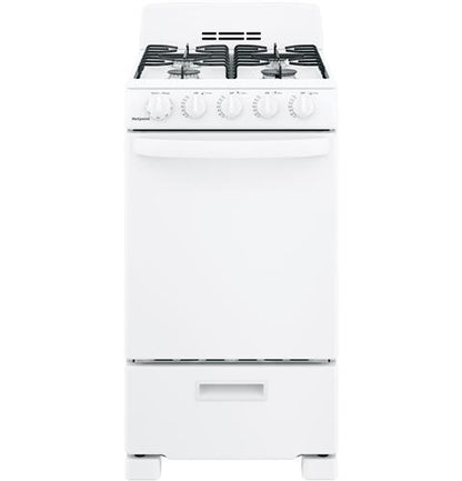 HOTPOINT® 20" FRONT-CONTROL FREE-STANDING GAS RANGE WITH SEALED BURNERS