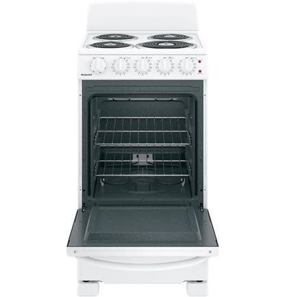 HOTPOINT® 20" ELECTRIC FREE-STANDING FRONT-CONTROL ELECTRIC RANGE