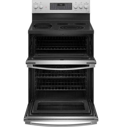 GE Profile™ 30" Smart Free-Standing Electric Double Oven Convection Range with No Preheat Air Fry