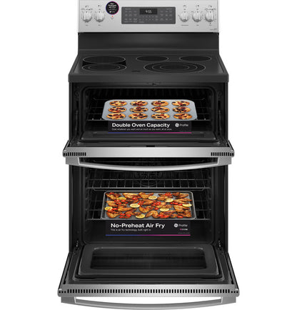 GE Profile™ 30" Smart Free-Standing Electric Double Oven Convection Range with No Preheat Air Fry