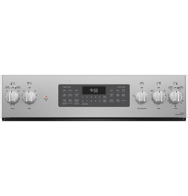 GE Profile™ 30" Smart Free-Standing Electric Double Oven Convection Range with No Preheat Air Fry