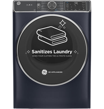 GE® 7.8 cu. ft. Capacity Smart Front Load Electric Dryer with Steam and Sanitize Cycle