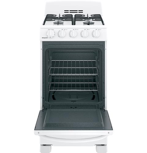 HOTPOINT® 20" FRONT-CONTROL FREE-STANDING GAS RANGE WITH SEALED BURNERS