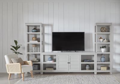 REAGAN- light grey Entertainment Center