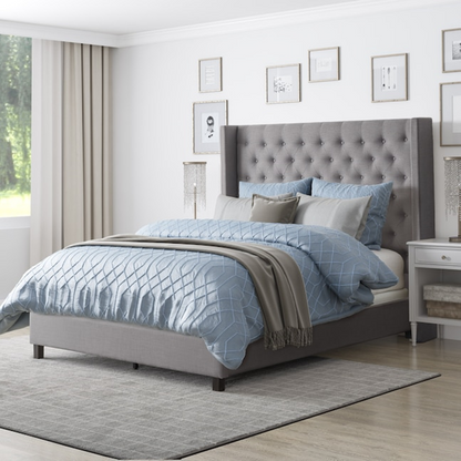 GREY  BEDFRAME