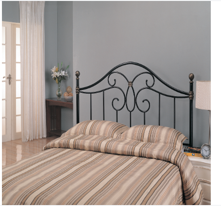 Full/Queen Metal Headboard Black