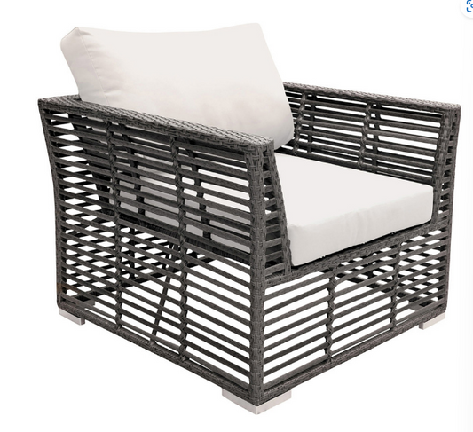 Graphite Lounge chair with Cushions