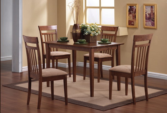 Robles 5-Piece Dining Set Chestnut And Tan