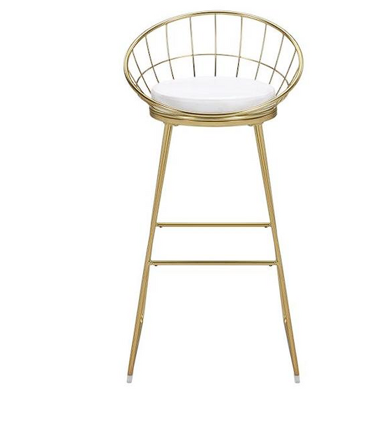Glenbrook Padded Seat Bar Stools Gold