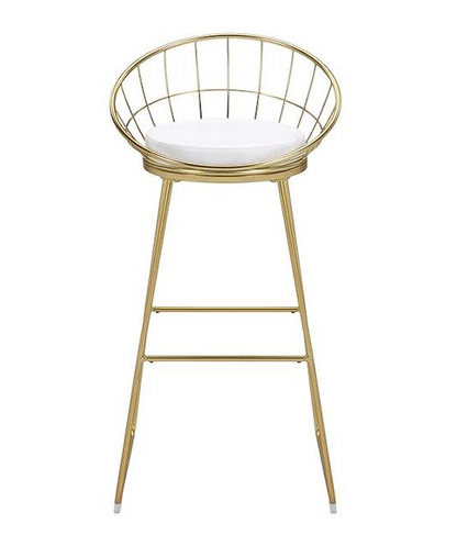 Glenbrook Padded Seat Bar Stools Gold