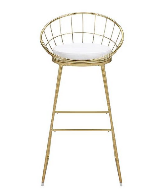 Glenbrook Padded Seat Bar Stools Gold