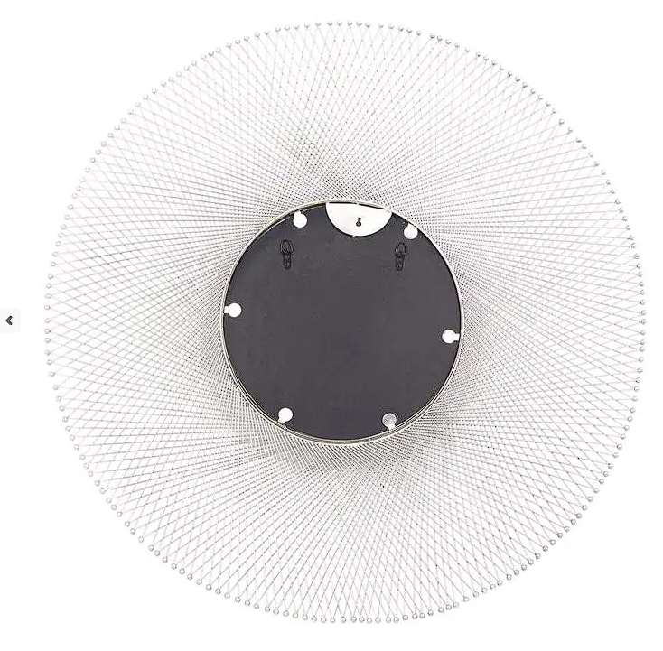 Silver Metal Starburst Wall Mirror
