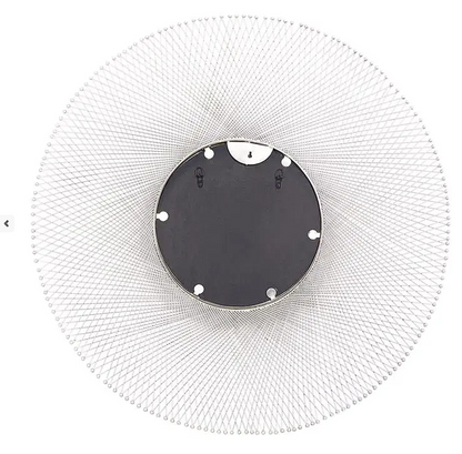 Silver Metal Starburst Wall Mirror