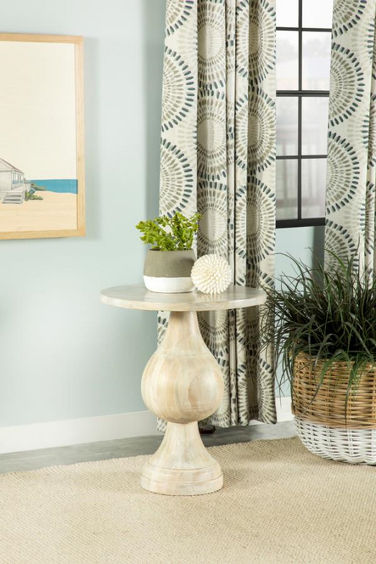 Round Pedestal Accent Table