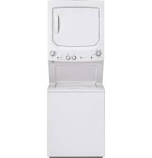GE Unitized Spacemaker® 3.8 cu. ft. Capacity Washer with White Stainless Steel Basket and 5.9 cu. ft. Capacity