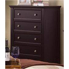 Sandy Beach 5 Drawer Chest in Cappuccino Finish