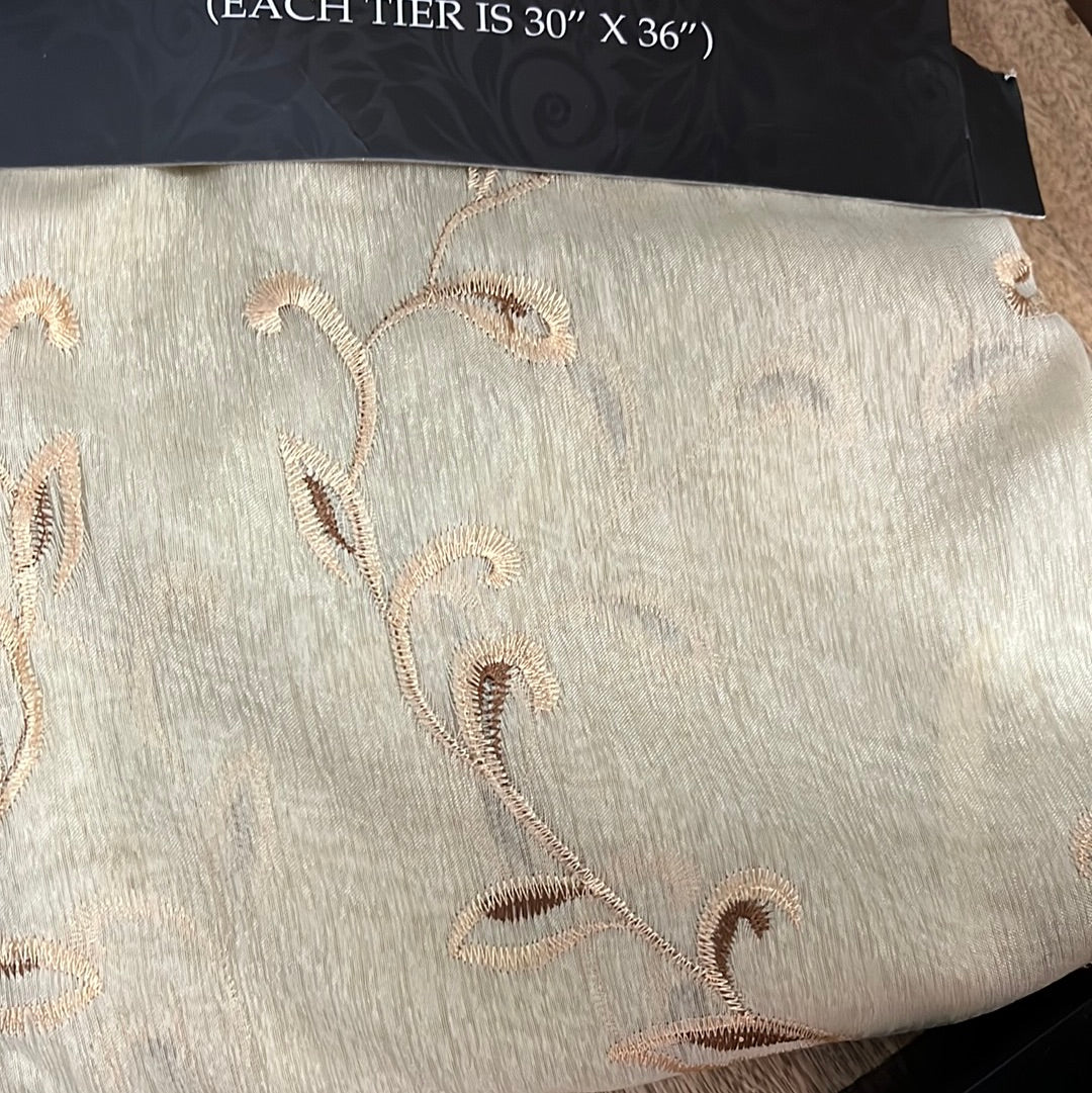 3pc kitchen curtain set